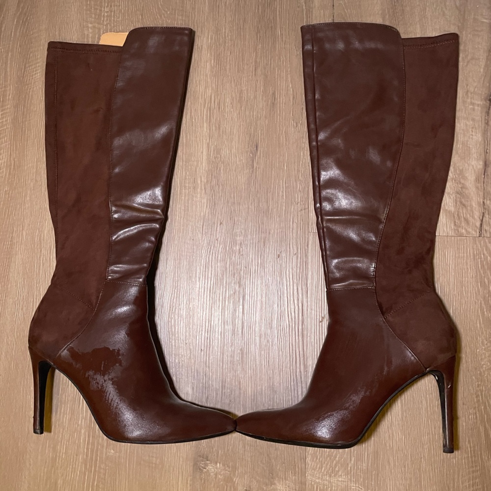 Amazon Women's Brown Heeled Boots